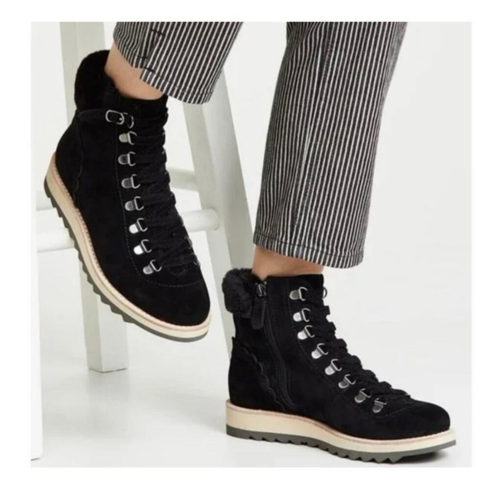 Kate Spade‎ New York BLACK SPORT SUEDE Women's Maira Hiking Boot, US 6 M